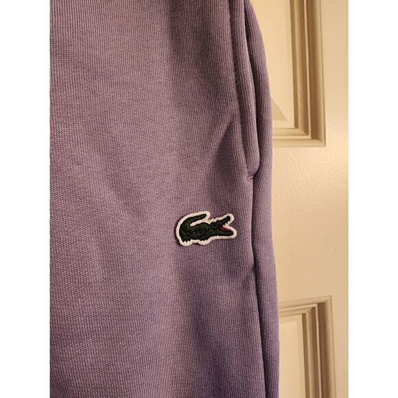 Lacoste NWT fleece jogger lavender size XXL taper fit - Picture 4 of 9